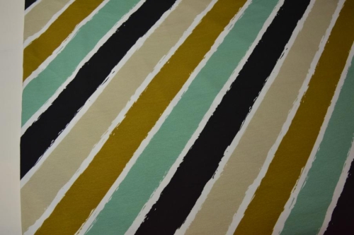 French Terry ♥ Diagonally by Lycklig Design | mint beige